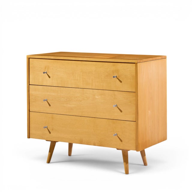 Mid-Century Modern Paul McCobb for Planner Group Mid Century Maple 3-Drawer Dresser For Sale - Image 3 of 8
