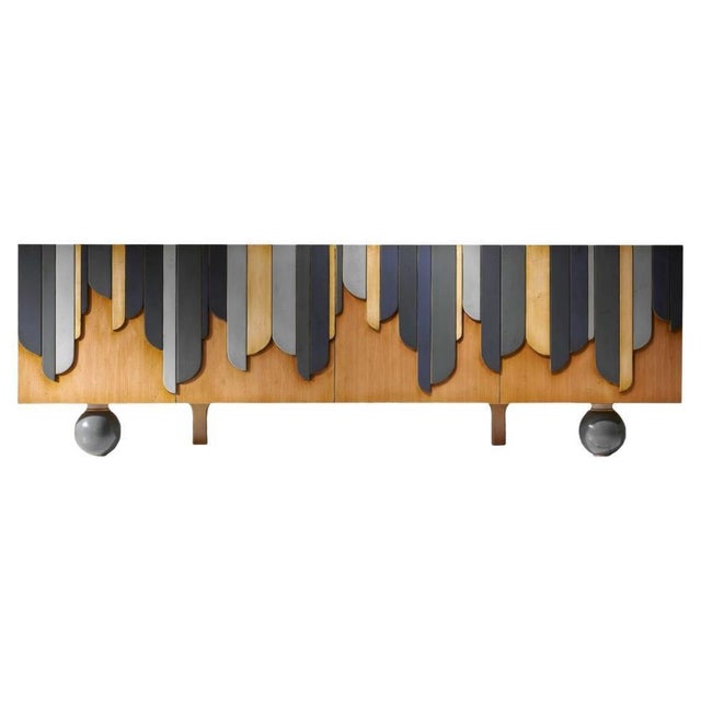 Wood Marieta Sideboard by Lola Glamour For Sale - Image 7 of 7
