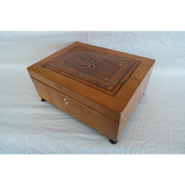 Early 19th Century Cherry Wood Box, Biedermeier Period For Sale - Image 11 of 11