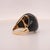 2.72ct Pear Tourmaline, Diamond and Onyx in 14ct Yellow Gold - Fei Liu, Size 7.5 For Sale - Image 6 of 11