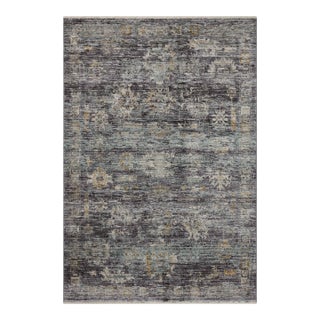 Jean Stoffer x Loloi Katherine Ink / Jade 7'-10" x 10' Area Rug For Sale