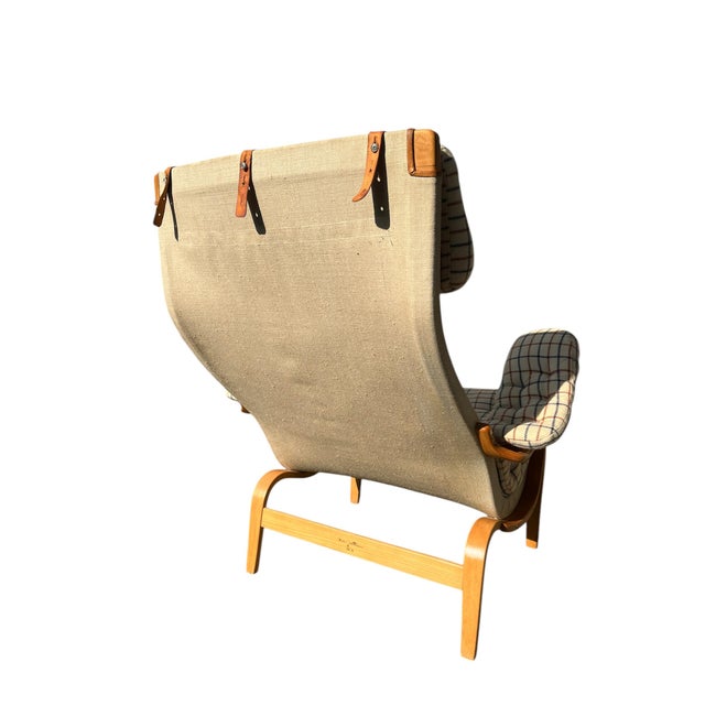 Wood Scandinavian Lounge Chair Pernilla by Bruno Mathsson for Dux, Sweden, 1960s For Sale - Image 7 of 11