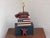 American Handcrafted Americana-Style Patriotic Wooden Block Table Lamp For Sale - Image 3 of 7