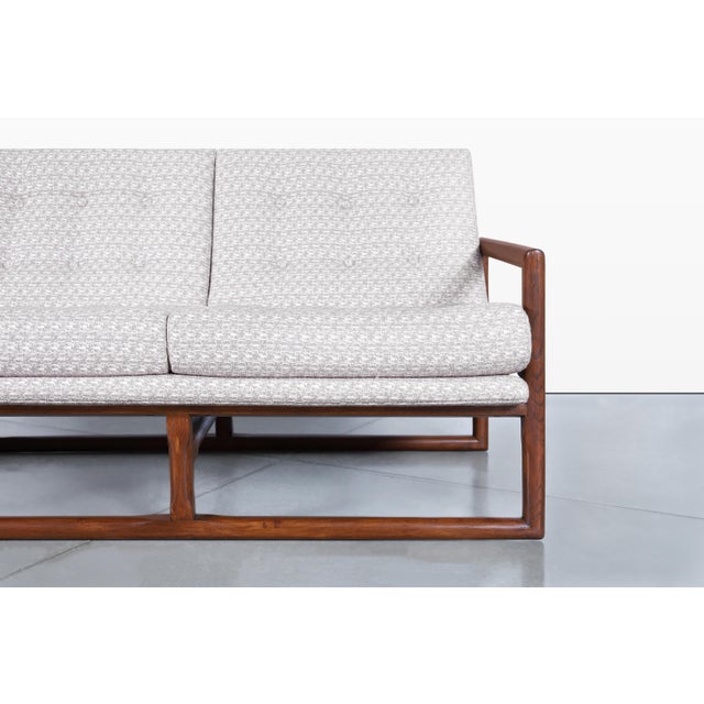Milo Baughman Mid-Century Modern Walnut Sofa Attributed to Milo Baughman For Sale - Image 4 of 12