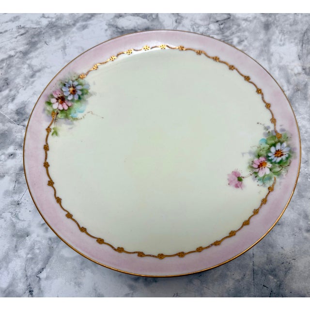 Vintage Collection of French Floral Dessert Dishes - Set of Five For Sale - Image 11 of 12