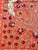Mid-Century Modern Coral Silk Suzani Wall Hanging With White Peacocks For Sale - Image 3 of 10