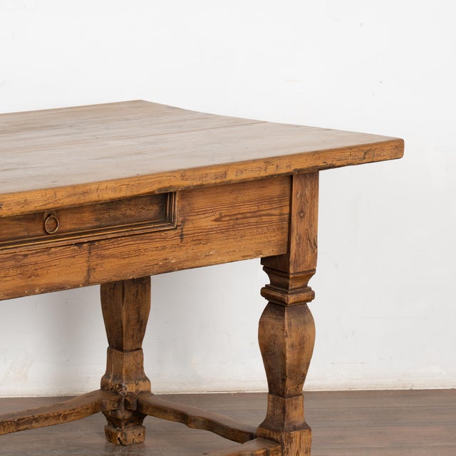 18th Century Pine Library Table Console From Sweden For Sale - Image 9 of 12