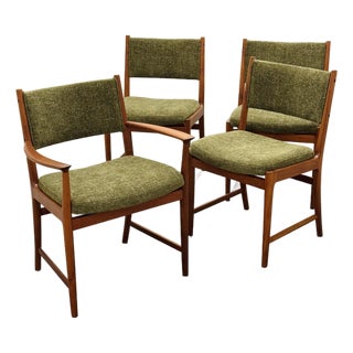 Vintage Danish Modern Teak Dining Chairs, Set of 4 For Sale