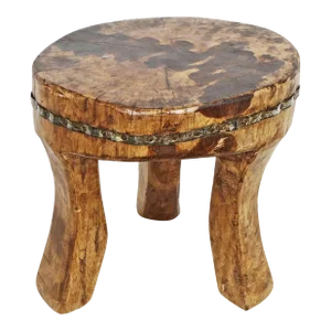 Vintage Naga Wood Stool