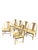 Antique White Vintage Henredon Asian Style Faux Goatskin Laquer Dining Chairs 6 For Sale - Image 8 of 14