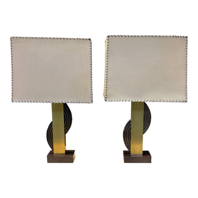 A Pair of 1950's Majestic Table Lamps For Sale