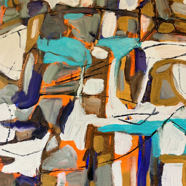 Abstract Contemporary Original Stephen Heigh Abstract Painting “Coral Reef” Signed For Sale - Image 3 of 5