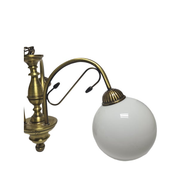 Vintage Art Nouveau Chandelier, Poland, 1970s, in Very Good conditions. Designed 1970 to 1979 European Plug (up to...