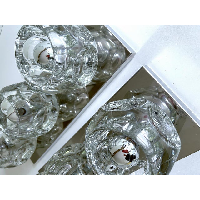 1970s Large Space Age Glass Sconces from Peill & Putzler, 1970s, Set of 2 For Sale - Image 5 of 18