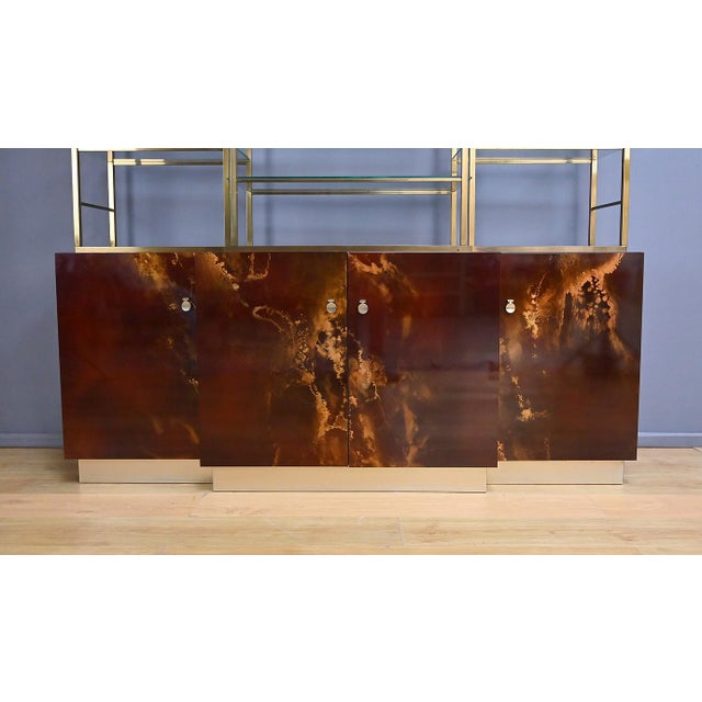 Lacquered Bookcase attributed to Guy Lefèvre for Maison Jansen, 1970s For Sale - Image 13 of 18