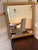 Late 20th Century Fish Scale Textured Framed Wall Mirror in Antiqued Gold - 23” X 19” For Sale - Image 5 of 7