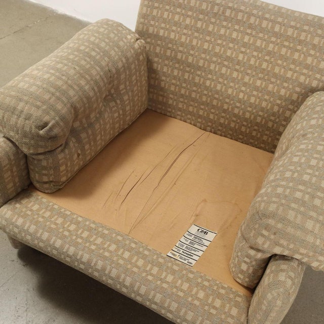 Textile Set of Vintage Italian Fabric Chairs from C&C Coronado, 1960s For Sale - Image 7 of 12