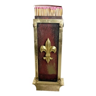 Fireplace Accessory with Fleur-de-Lys Decoration, France, 1950s For Sale