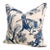 Blue Chinoiserie Bird & Floral Pillow For Sale