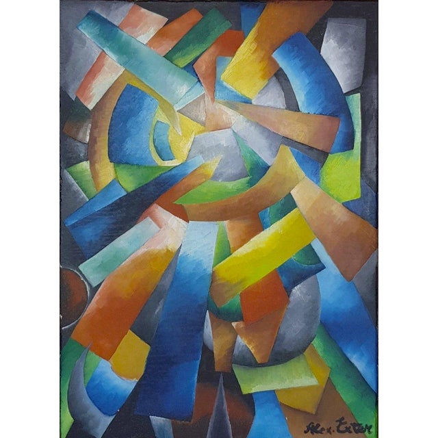 Alexandra Exter (1882-1949) "Dynamics of Colors," Constructivist Composition, circa 1918-1919. Russian Avant-Garde ....