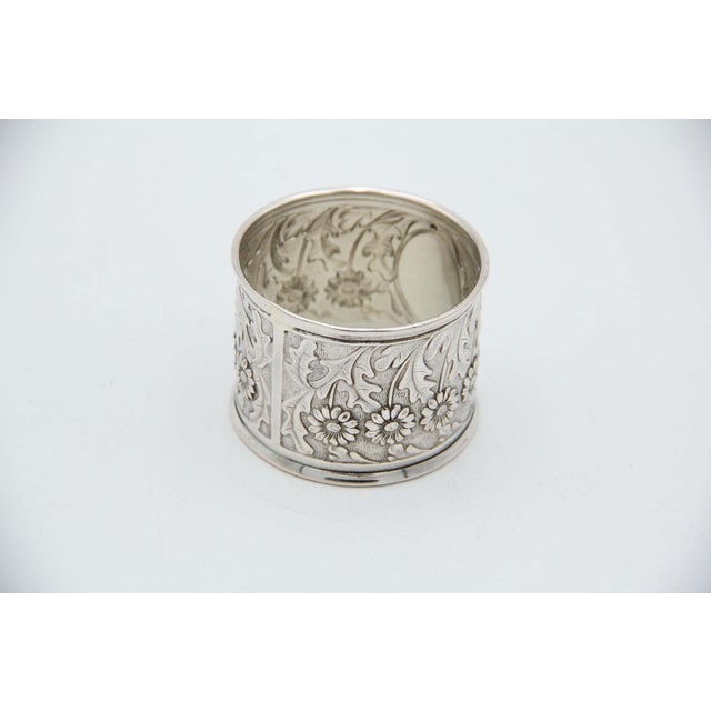Vintage Silver Napkin Ring For Sale - Image 3 of 3