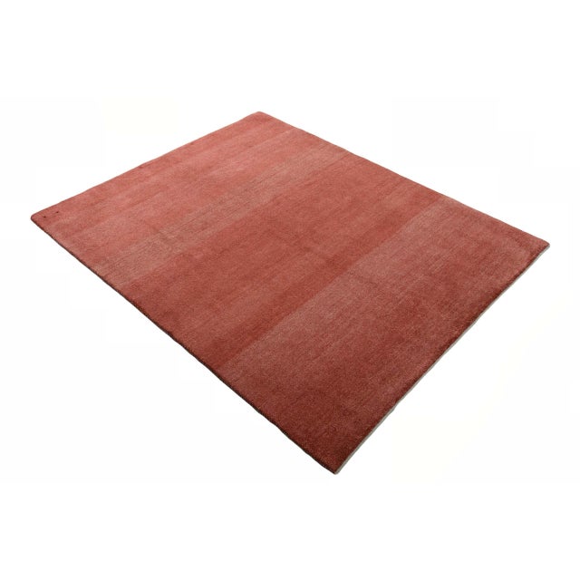 Modern Modern Hand-Knotted Gabbeh Rug in Red For Sale - Image 3 of 11