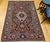 Vintage Kashan Rug, Hand-Knotted Wool, Floral Pattern, Navy & Ivory, 5x7 For Sale In Chicago - Image 6 of 18