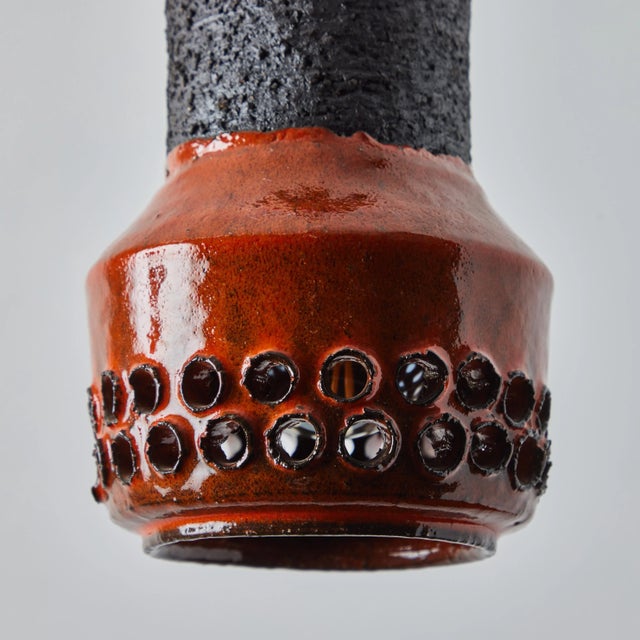 1950s 1950s Aldo Londi Ceramic Bitossi Pendant Lamp for Italian Raymor For Sale - Image 5 of 12