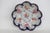 Floral Scalloped Porcelain Bowl With Blue Trim and Gold Lattice Details 4839b For Sale - Image 4 of 14