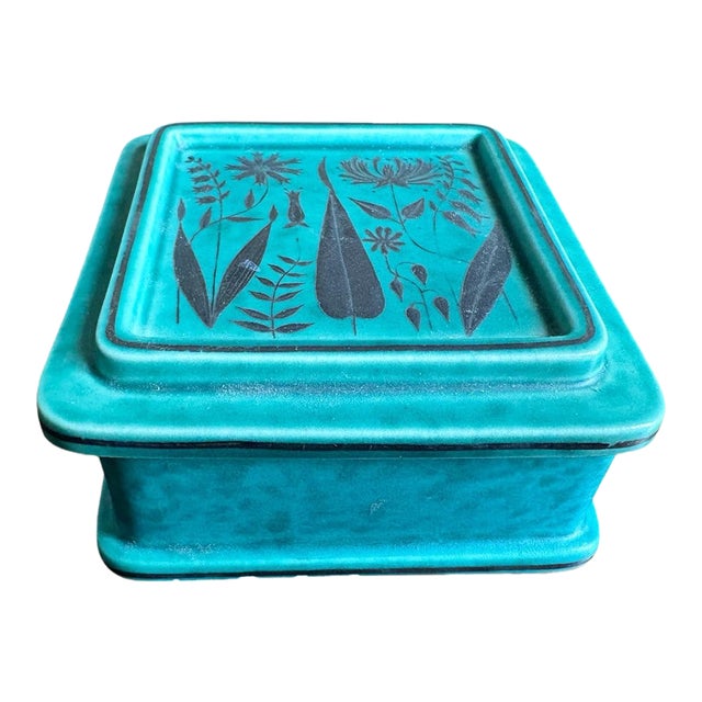 1940s Wilhelm Kåge for Gustavsberg 'Argenta' Trinket Box / Sweden For Sale