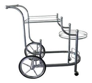 Vintage 3 Tier Rolling Bar Cart/ Tea Trolley