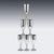 Vintage 20th Century English Silver Champagne Flutes, London, 1986, Set of 6 For Sale - Image 4 of 13