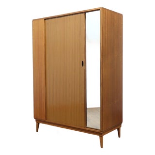 Mid Century Modern Vintage Teak Armoire Wardrobe by Austinsuite For Sale