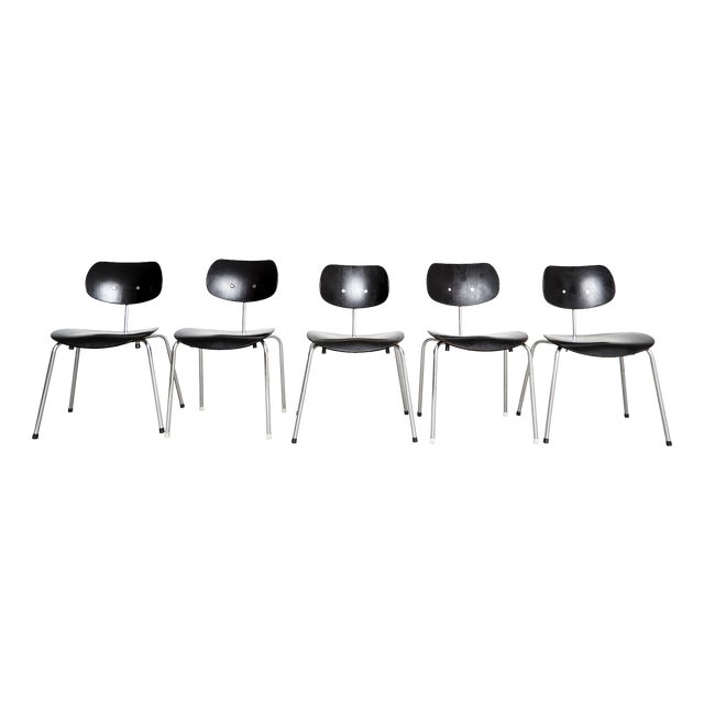 SE68 Chairs by Egon Eiermann for Wilde+Spieth, Set of 5 For Sale
