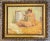 Oil painting of a nude woman at a mirror France 1960 This painting depicts a young nude woman from behind on a comfortable...