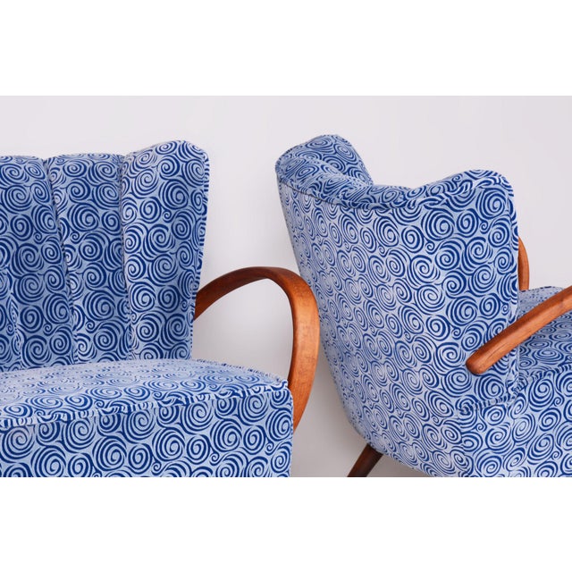 Czech Art Deco Armchairs by J. Halabala for Up Závody, 1930s, Set of 2 For Sale - Image 4 of 13