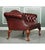 Animal Skin Regency Camel Back Chesterfield Sofa in Hand-Dyed Burgundy Leather For Sale - Image 7 of 10