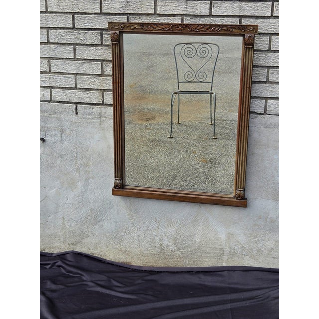 1920 Regency Style Walnut Mirror. For Sale - Image 12 of 14