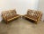 Vintage Ficks Reed Walnut With Rattan Sectional Sofas - A Pair For Sale - Image 12 of 12