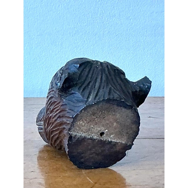 Channel the rustic charm and masterful artistry of the European Alps with this exceptional vintage Black Forest boar head....