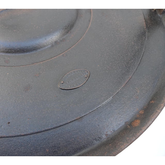 Antique Cast Iron Side Table with Black Marble Top by E.G. Zimmermann, Hanau, 1890s For Sale - Image 18 of 18