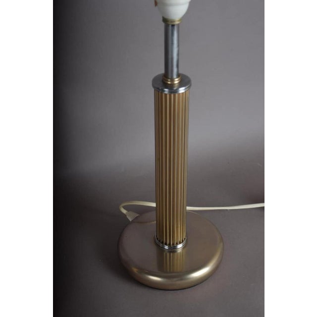 Metal Mid-Century Modernist Sculptural Metal Bedside Table Lamps, 1950s, Set of 2 For Sale - Image 7 of 14