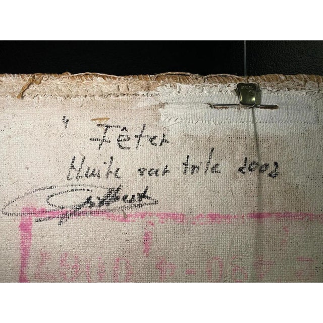 Charcoal Gilbert Pauli, Fêter, Oil on Burlap, 2002 For Sale - Image 8 of 10