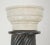 Traditional Pair of Vintage Ebonized Wood & White Marble Columns For Sale - Image 3 of 10