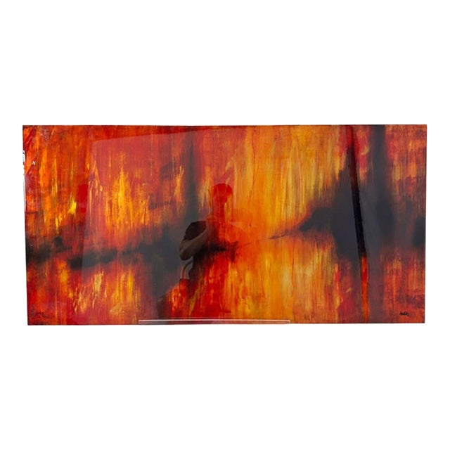 2008 Rick Hobbs “Rehearsal” Large Abstract Acrylic Painting on Board Signed For Sale