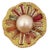 Bochic “Orient” Vintage Fancy Sapphires & Tourmaline Ring Set 18K Gold & Silver For Sale
