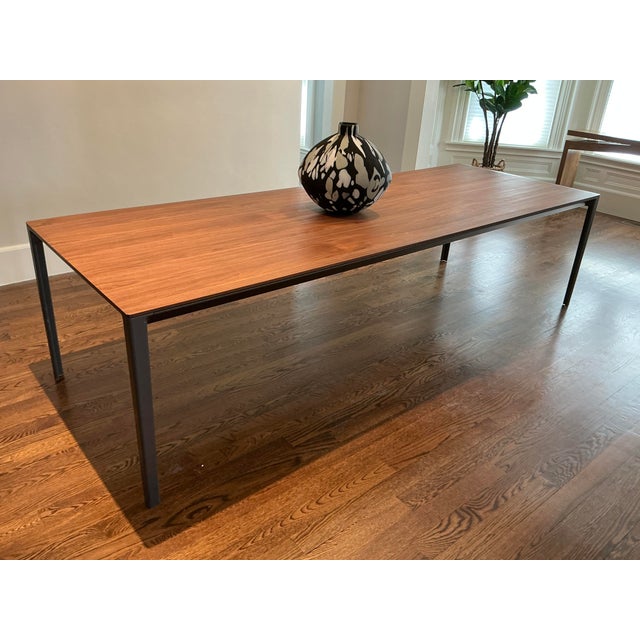 Mid-Century Modern Giacometti Dining Table – Solid Wood & Metal Modern Table For Sale - Image 3 of 8