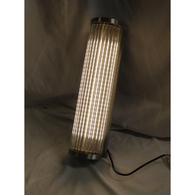 2000s Mid-Century Modern Glass Rods Led Sconce | Chairish