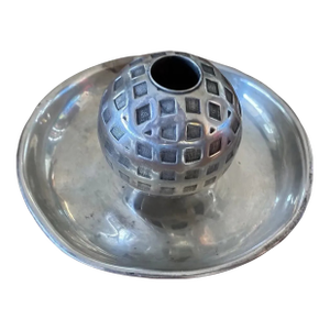 1929, Silver Sterling "Mesh" Golf Ball / Ashtray, Pick Holder