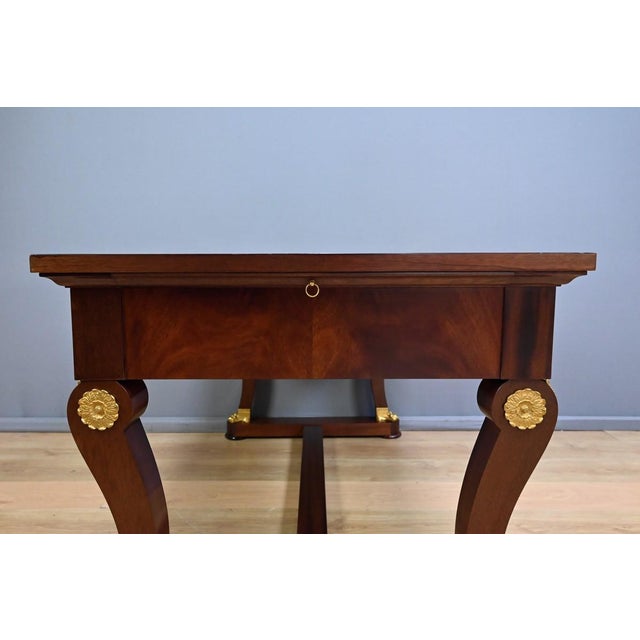 Egyptian Revival Style Mahogany Desk For Sale - Image 16 of 18
